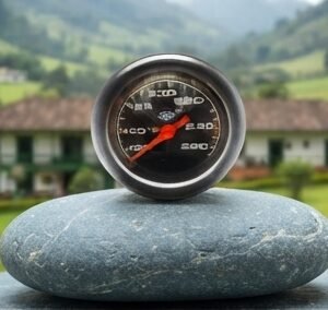 Marcador Temperatura Agua Mecanico 144'' 3,66 Aro Cromado
