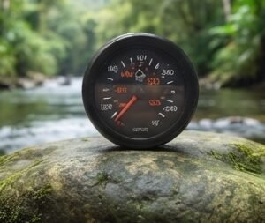 Marcador Temperatura De Agua Mecanico 72' 1.83M Aro Negro Tablero Negro